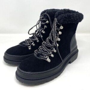 Splendid Yvonne Lug Sole Hiker Combat Women's Boot Black Size 7